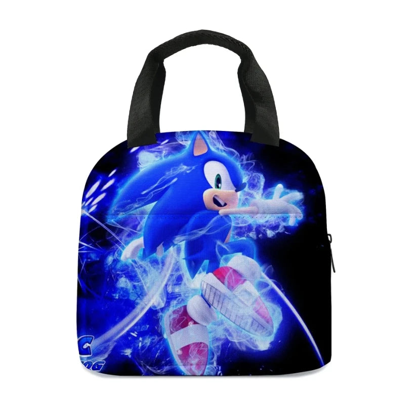 Sonic Backpack Primary and Middle School Students Schoolbag Boys Girls Anime Cartoon School Bag Mochila Zipper Shoulders
