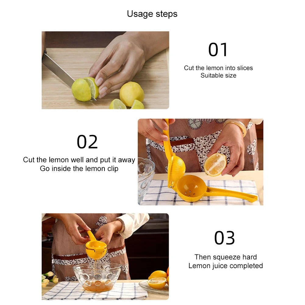 Lemon Squeezer Home Manual Lemon Squeezer Aluminum Alloy Portable Hand Pressed Citrus Orange Fruit Juicer Practical Kitchen Tool