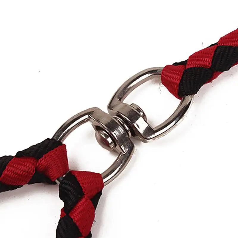 1.4m Dog Double Leash 2-Way Couplers