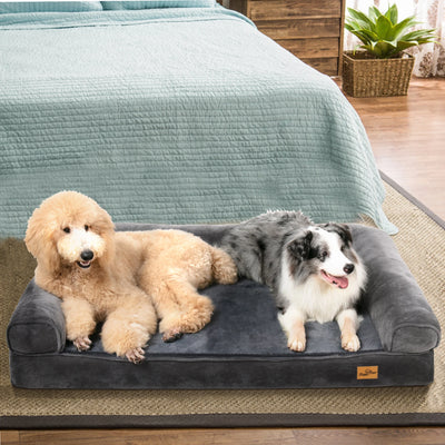 Extra Large Cozy Sofa Dog Bed with Bolster