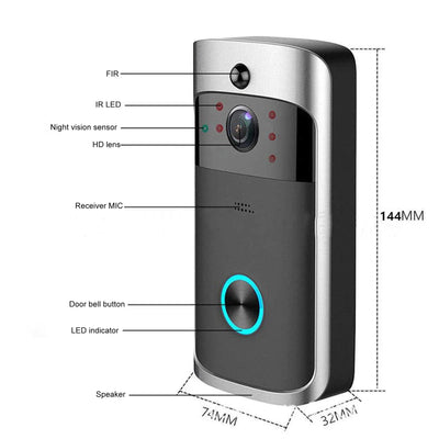 1080P Smart Door Phone with Voice Intercom Doorbell