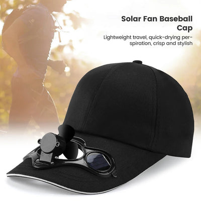 Solar-Powered Cooling Sports Baseball Cap