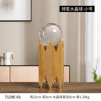 Living Room Nordic Light Luxury Crystal Ball Ornaments
