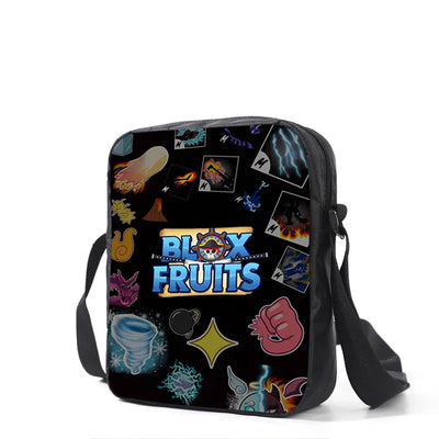 ROBLOX Blox Fruits Primary School Bag Children's Cartoon Backpack Backpack Kawaii Cartoon School Bag Mochila