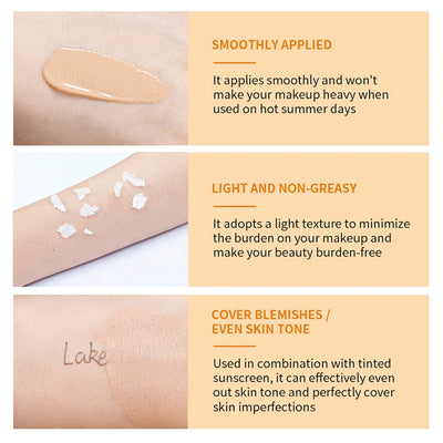 SPF40 Tinted Sunscreen Nicotinamide Vitamin C Mineral Sunblock With Zinc Oxide & Titanium,UV-Proof Sun Block Whitening Cream