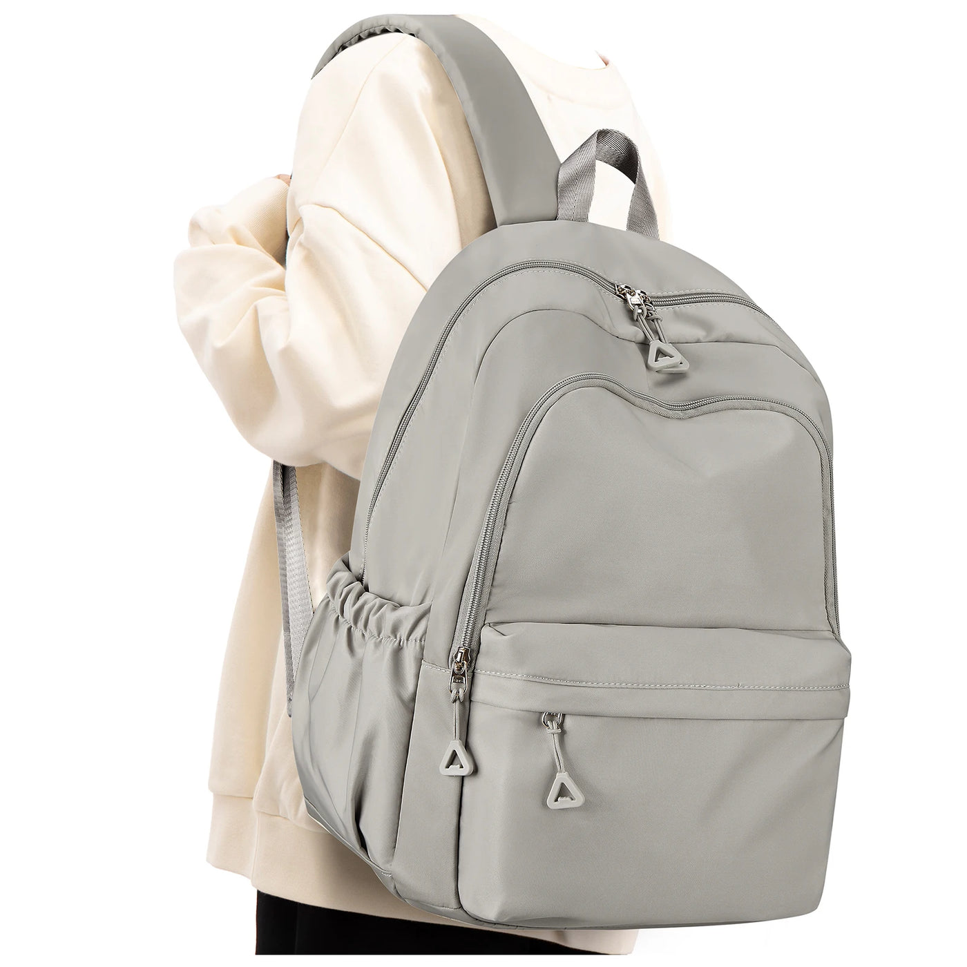 School bag, preppy, cute, light, large capacity, simple, backpack, junior high school students, college students commuting bag