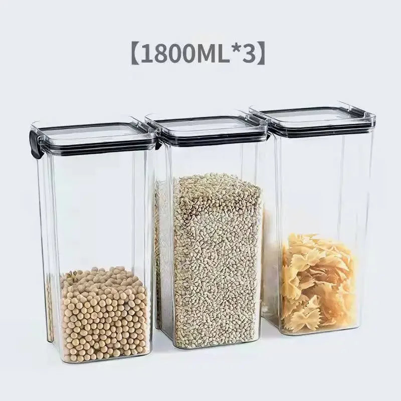 Stackable Food Storage Containers Jars Set