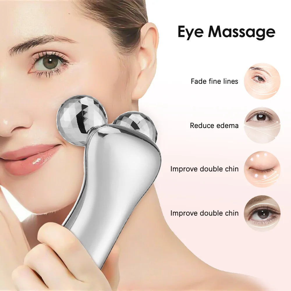 EMS V-Face Slimmer & 4D Facial Massage Roller