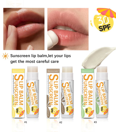 New Sunscreen Lip Balm SPF30 Hydrating Lip Sunblock For Protects Travel Size Sunscreen For Lips Soothes And Moisturizes Lips Sun