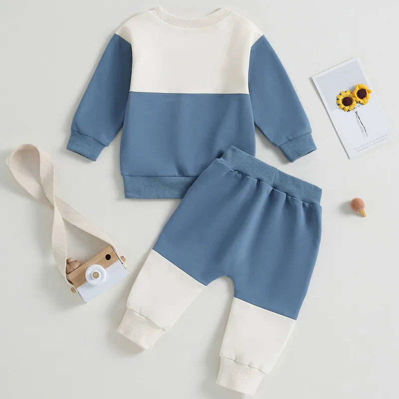 Baby Contrast Color Pant Sets
