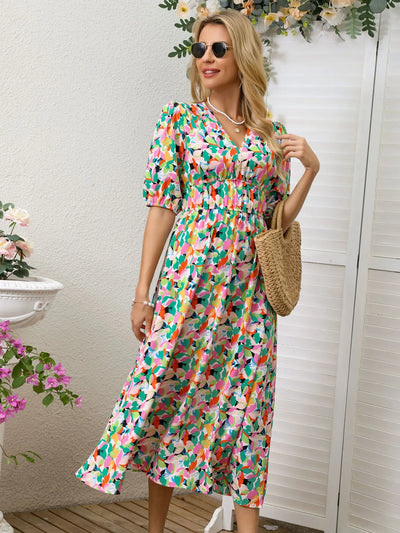 Women Summer Floral Long Dress,Fashion Women's Bohemian Dresses,Woman Clothing,Woman Clothes,Sundress,New In Dress 2025