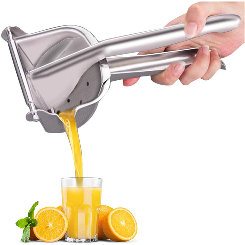 Portable Lemon Squeezer Stainless Steel Manual Citrus Juicer Fresh Orange Juice Extractor Hand Free Citrus Squeezer Kitchen Tool