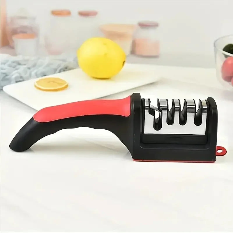 3-Segment Stainless Steel Knife Sharpener