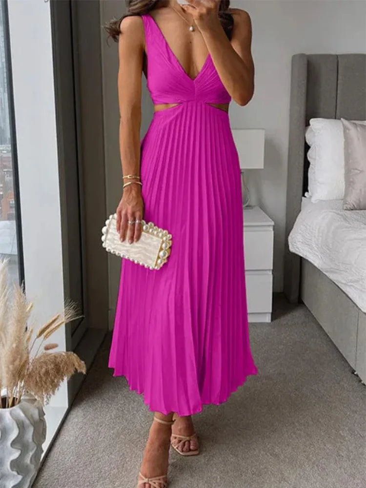 summer dress 2025 vestidos para mujer fashion hollow out dress sexy dresses party dress suspenders long dresses for woman