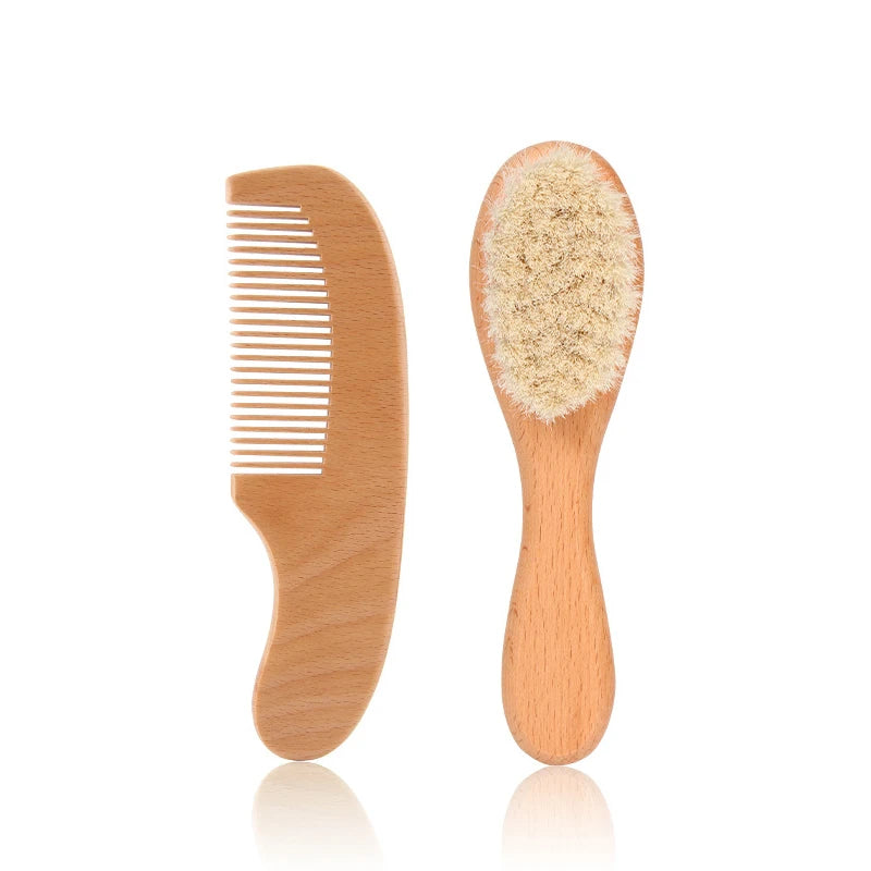 2pcs baby wood brush