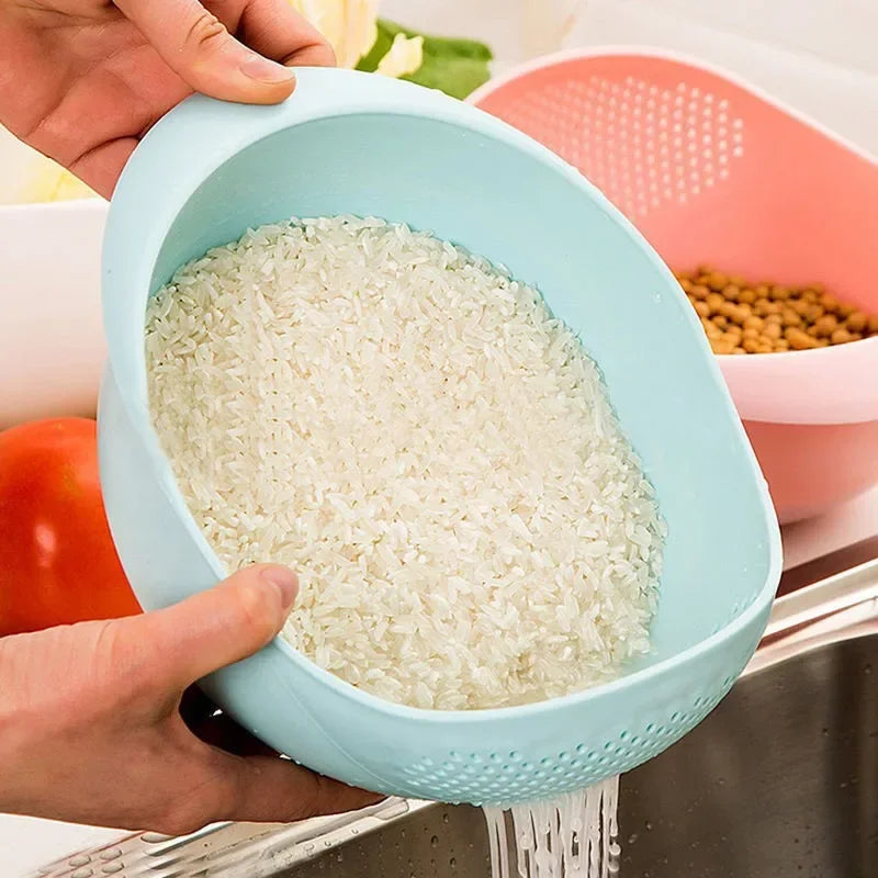 Plastic Rice Sieve & Drain Basket