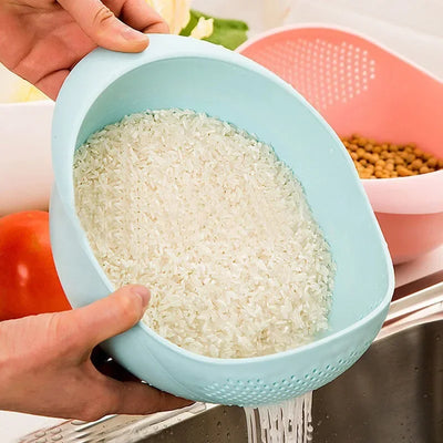 Plastic Rice Sieve & Drain Basket