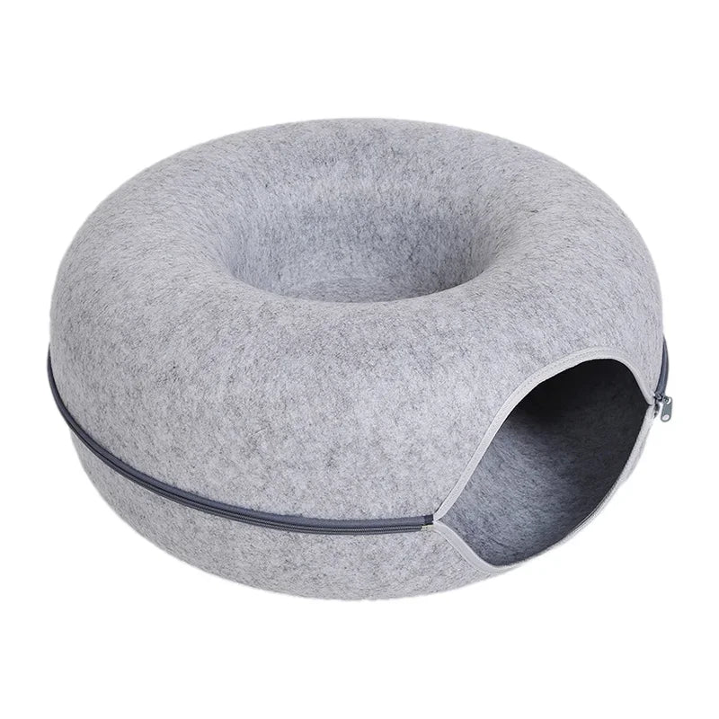 2 Cat Donut Bed & Tunnel