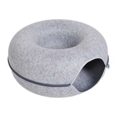 2 Cat Donut Bed & Tunnel