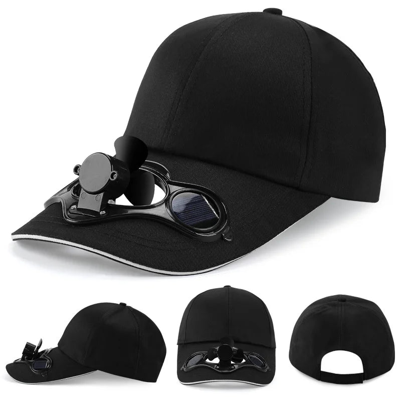 Solar-Powered Cooling Sports Baseball Cap