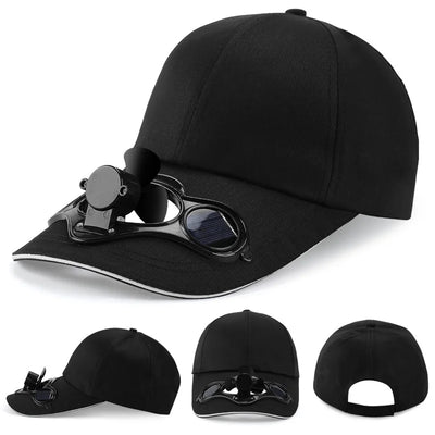 Solar-Powered Cooling Sports Baseball Cap