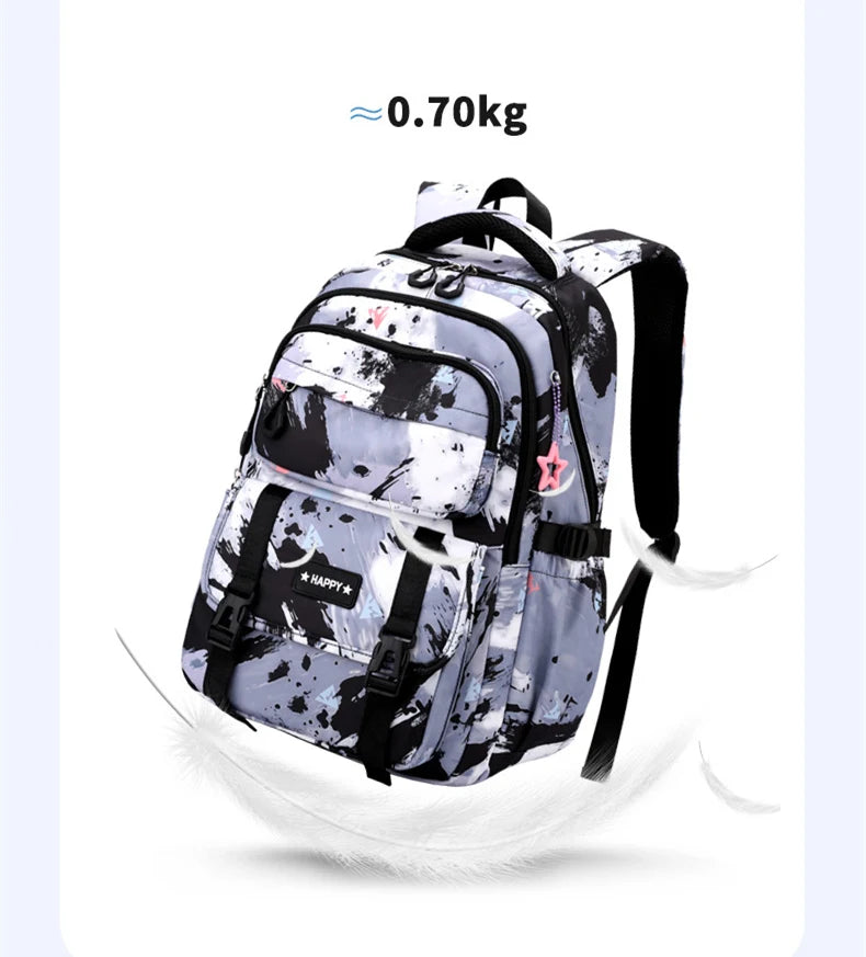 Middle School Student Backpack Children Set School Bags for Girls Kids Schoolbags Waterproof Book Bag With Lunch Bag Pencil case