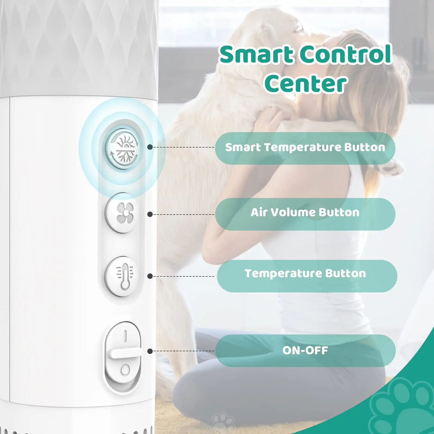 Portable Dog Temperature & Grooming Brush