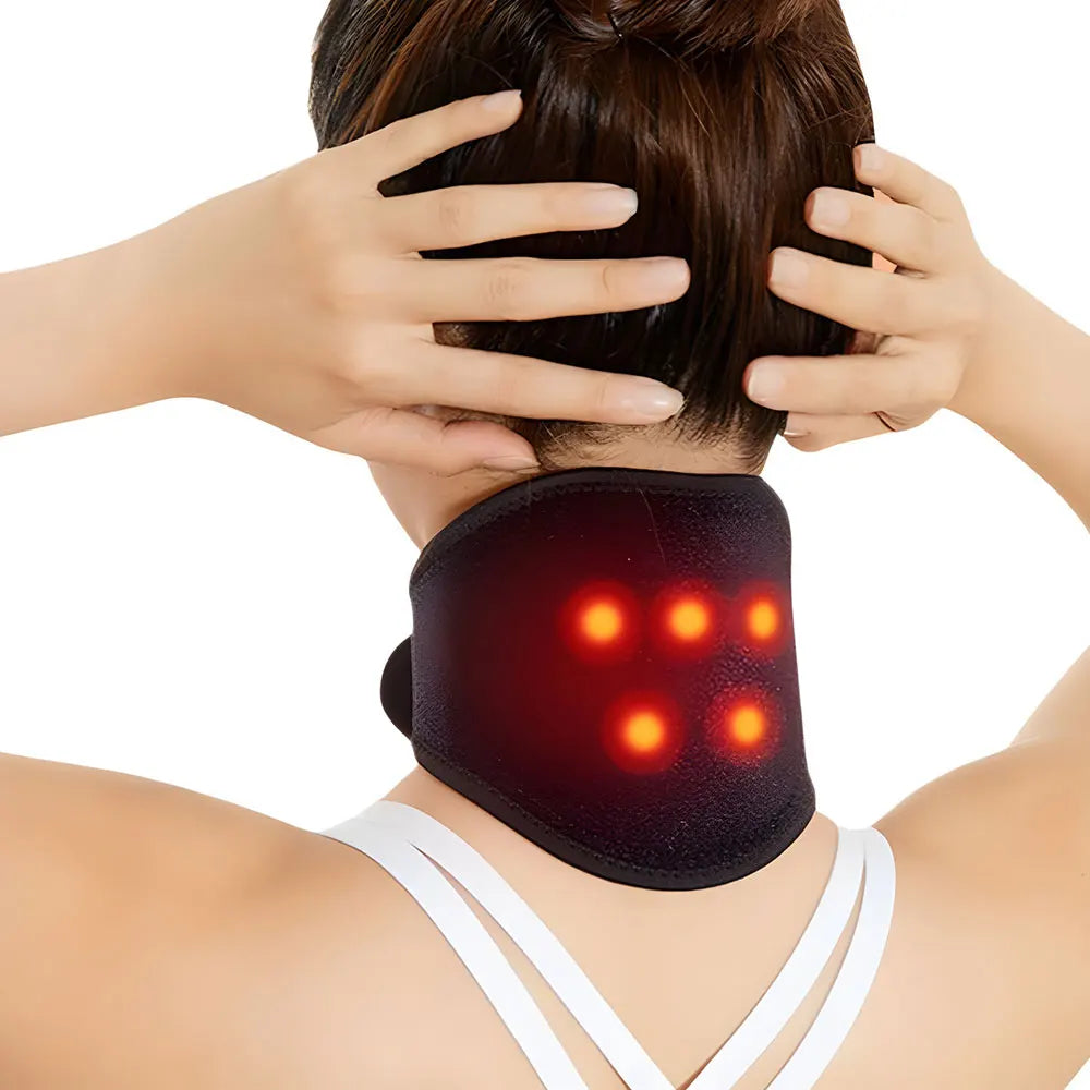 Tourmaline Self-Heating Magnetic Neck Pad