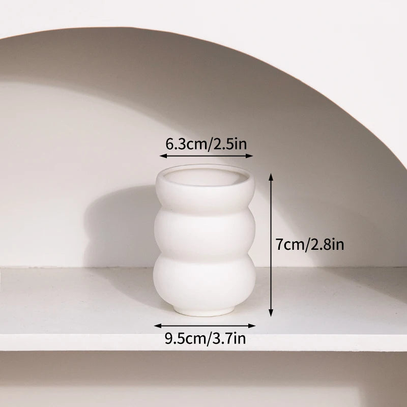 Nordic White Flower Vase