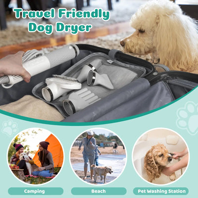 Portable Dog Temperature & Grooming Brush