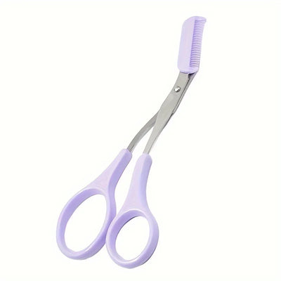 Safe Stainless Steel Eyebrow Scissors Comb