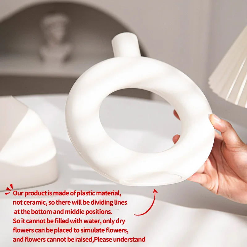 Nordic White Flower Vase