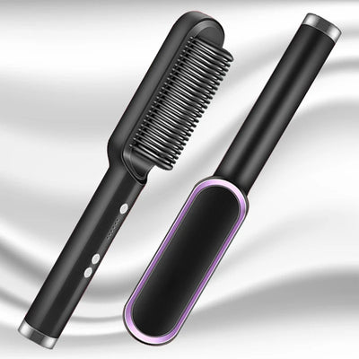 Electric Ceramic Hair Straightener Brush