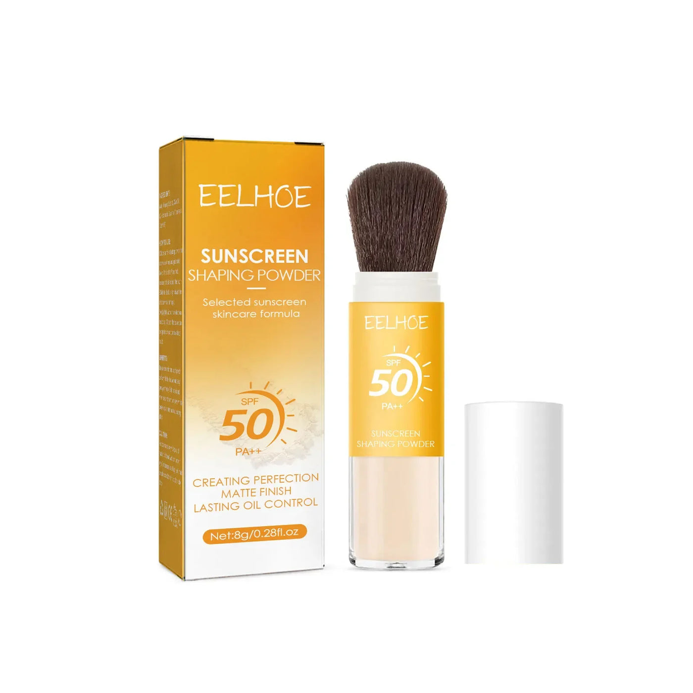 Spf50 Sunscreen Loose Powder Sunblock Skin Protective Waterproof Invisible Pore Solar Blocker Brighten Oil Control Makeup Powder