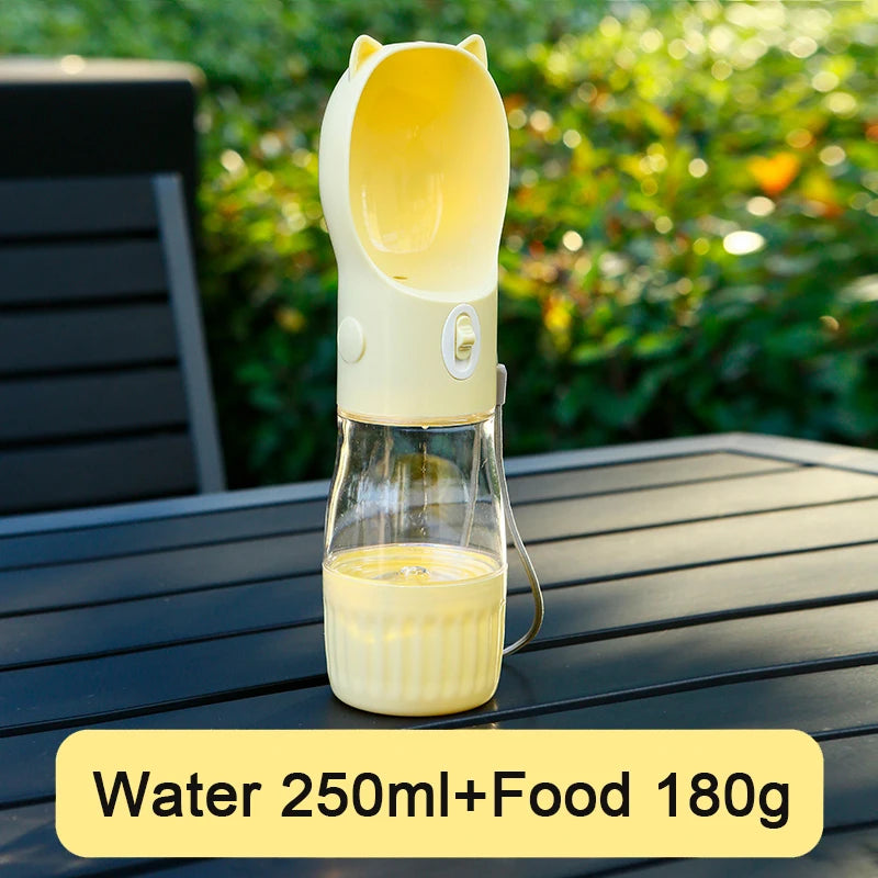 2-in-1 Portable Dog Water Bottl