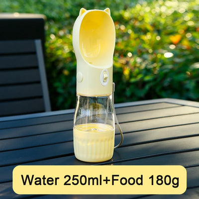 2-in-1 Portable Dog Water Bottl