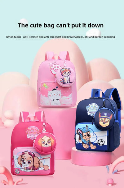 PAW Patrol Backpack School Bag Large Capacity Waterproof School Bag Cartoon Cute School Bag Kids Gifts