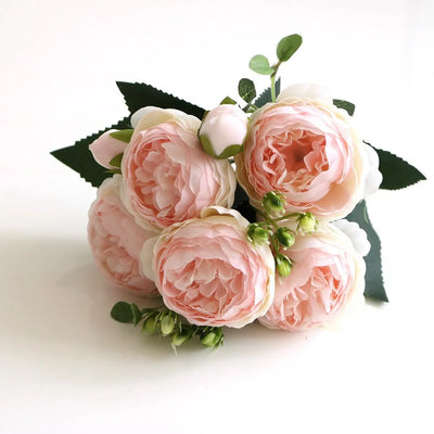 30CM Fake Roses Silk Peony Flower