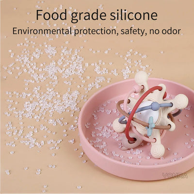 Silicone Rattle Sensory Teether Ball  Toy