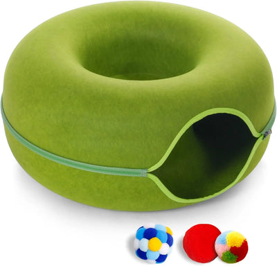 Large Donut Cat Tunnel Bed