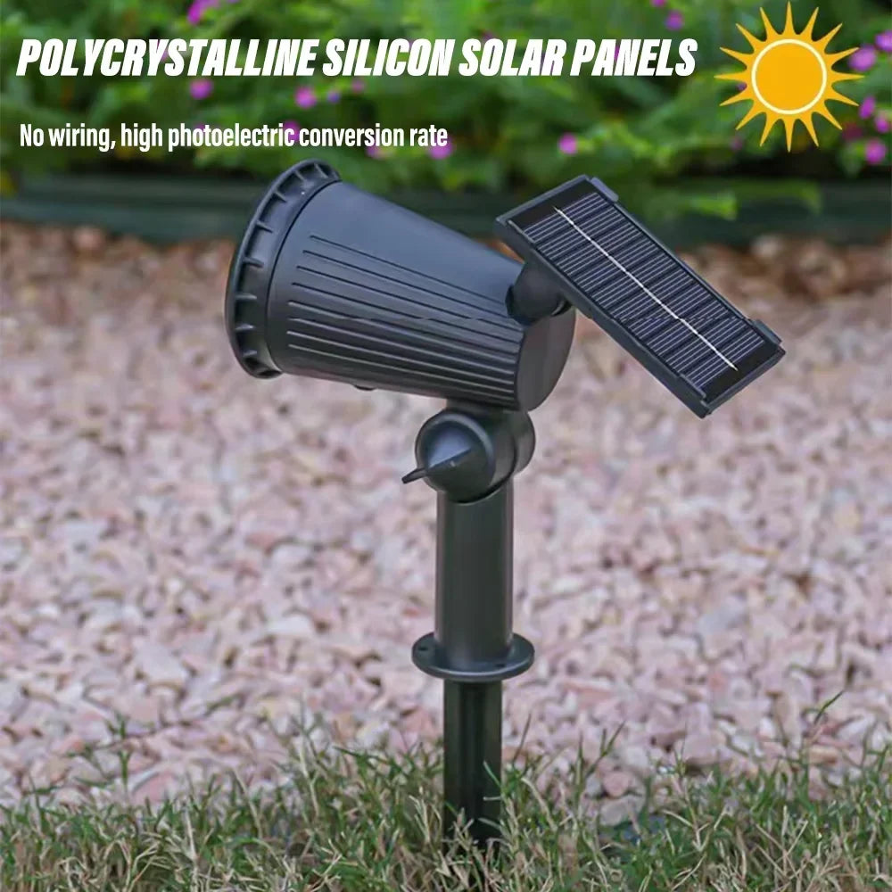 9-LED Solar Landscape Spotlight