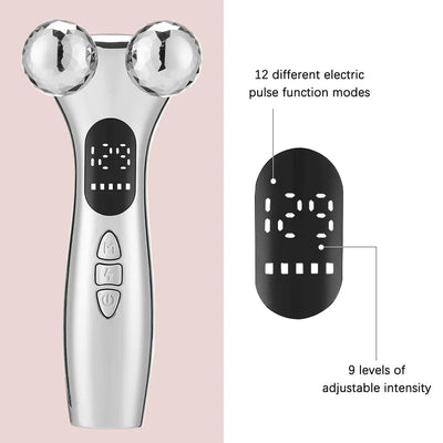 EMS V-Face Slimmer & 4D Facial Massage Roller