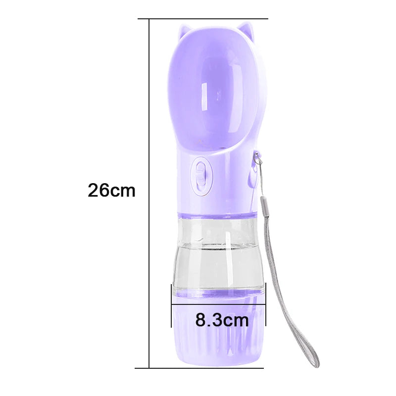 2-in-1 Portable Dog Water Bottl