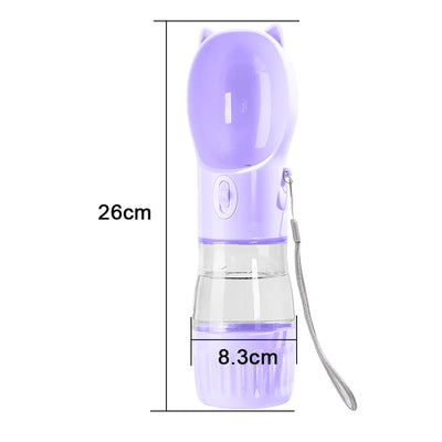 2-in-1 Portable Dog Water Bottl