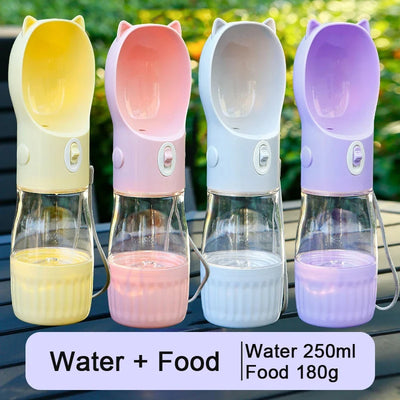 2-in-1 Portable Dog Water Bottl