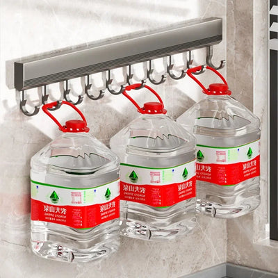 Wall Mounted Punch-Free Hooks Rack