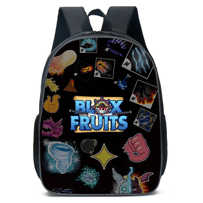 ROBLOX Blox Fruits Primary School Bag Children's Cartoon Backpack Backpack Kawaii Cartoon School Bag Mochila
