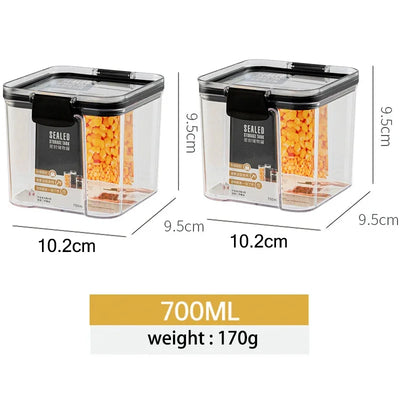 Stackable Food Storage Containers Jars Set