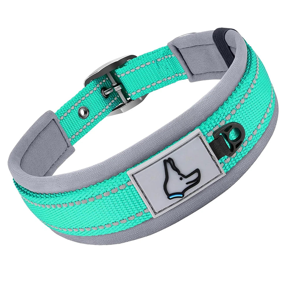 Padded Reflective Dog Collar