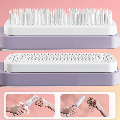 Self-Cleaning Scalp Massage Hairbrush